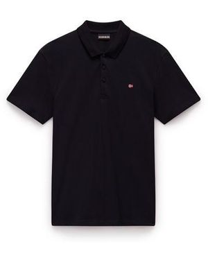 Napapijri Ealis Pique Polo Shirt - Black