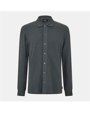 Paul Smith Ps Bttn Waffle Ls Sn61 - Grey