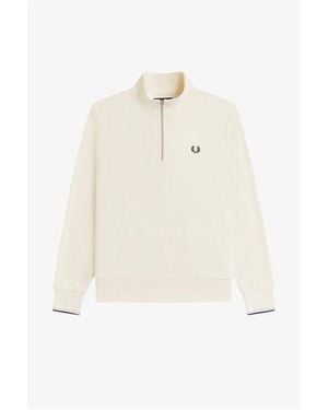 Fred Perry Fredperry Half Zip Top - White