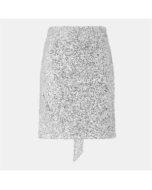 Never Fully Dressed Sequin Jaspre Mini Skirt - Metallic