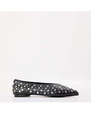 Steve Madden Venecia Ballet Court Shoes - Black