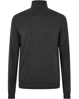 BOSS Baldebert E Turtle Neck Jumper - Blue