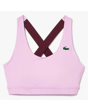 Lacoste Sport Breathable Stretch Bralette - Pink