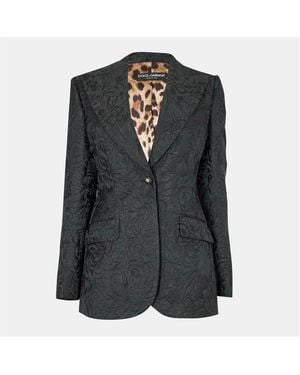 Dolce & Gabbana Italian Structured Blazer - Black