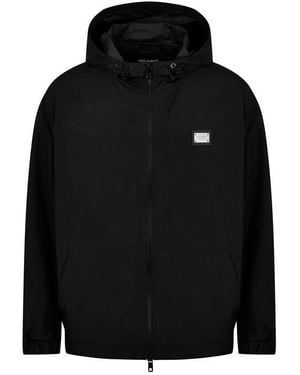 Dolce & Gabbana Dg Plate Windbreaker Sn34 - Black
