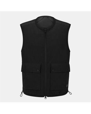 HUGO Quilted Sleeveless Tailored Fit Gilet - Black