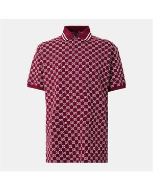 Gucci Gg Jaq Polo Sn54 - Red