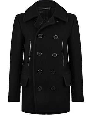 Tom Ford Melton Peacoat - Black