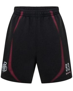 A Bathing Ape Bape Football Short Sn63 - Black