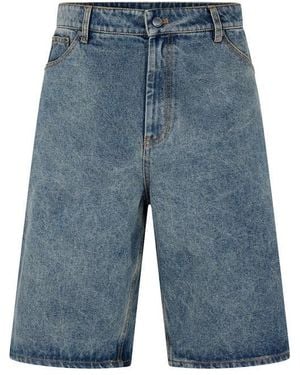 Daily Paper Shield Denim Shorts - Blue