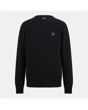 HUGO Sonni Knitted Hoodie - Black