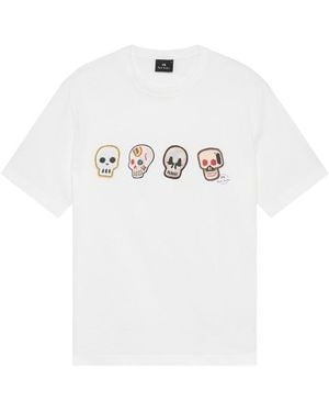 Paul Smith Ps Multi Skull T Sn62 - White