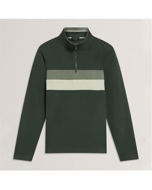 Ted Baker 1/4 Zip Fleece - Green