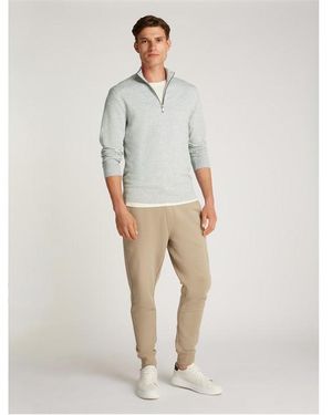 Calvin Klein Waffle Texture Crew Neck Jumper - Grey