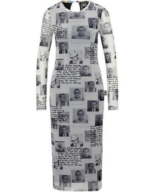 BOSS Keith Haring Graphic Stretch Bodycon Dress - Grey