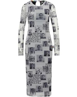 BOSS Keith Haring Graphic Stretch Bodycon Dress - Grey