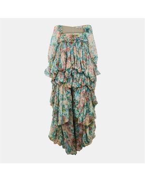 Chloé Chiffon Maxi Dress - Green