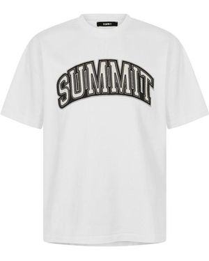 Summit Applique Tee Oversized T-Shirt - White