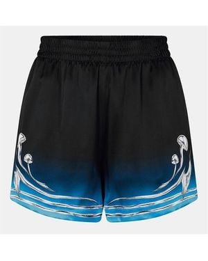 CASABLANCA Blade Woven Relaxed Fit Tracksuit Shorts - Black