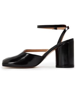 Maison Margiela Tabi Sandal Block Court Shoes - Black