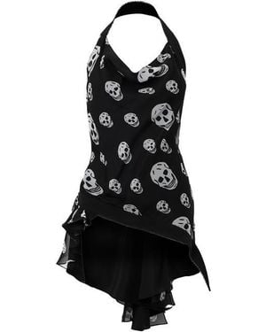 McQueen Alex Halter Skull Pr Ld63 - Black