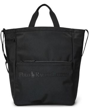 Polo Ralph Lauren Modern Logo Large Tote Bag - Black