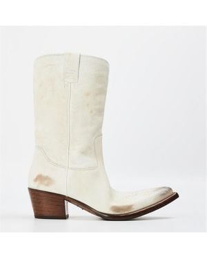 Prada Western Cowboy Boots - White