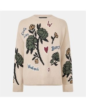 Weekend by Maxmara Pavidi Crew Neck Jumper - Natural