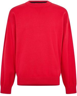 HUGO Swart Crew Sweatshirt - Red