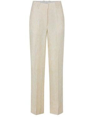 Off-White c/o Virgil Abloh Fresco Tailored Straight Leg Trousers - Natural