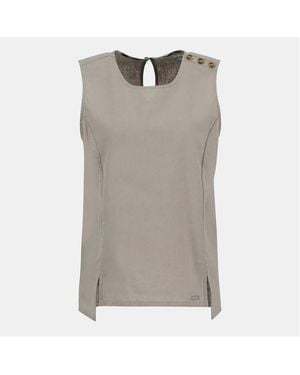 Barbour Lucy Sleeveless Shirt - Grey
