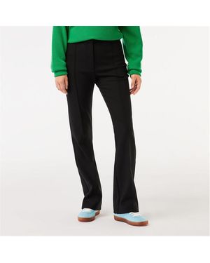Lacoste High Waist Flare Dress Trousers - Black
