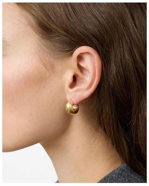 LIE STUDIO Hoop Earrings - Brown