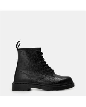 Dr. Martens 1460 Croc Emboss Boot - Black
