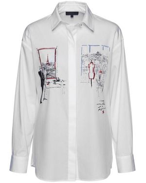 KARL LAGERFELD Sportswear Patterned Long Sleeve Shirt - Blue