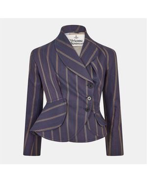 Vivienne Westwood Viv Stormy Bomber Jacket - Blue