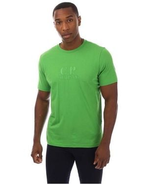 C.P. Company Embossed Logo T-Shirt - Green