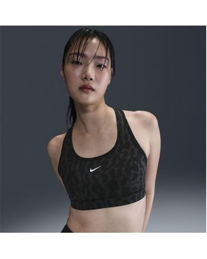 Nike Swoosh Workout Bra - Black