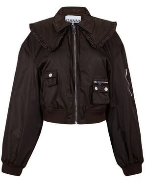 Ganni Bomber Jacket - Black