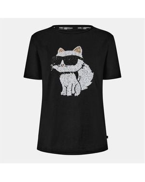 Karl Lagerfeld Karl Choupette T Ld54 - Black