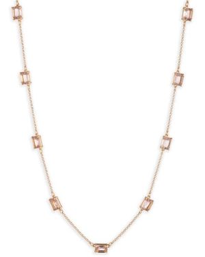 Ralph Lauren Rose Stone Necklace - Metallic