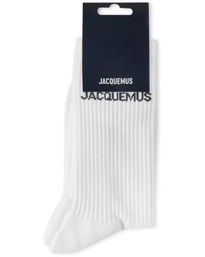 Jacquemus Logo Cotton Les Socks - Black