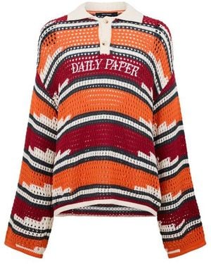 Daily Paper Kente Knitted Top - Red