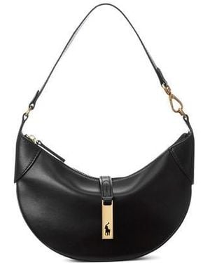 Polo Ralph Lauren Calfskin Mini Shoulder Bag - Black