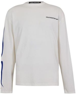Cole Buxton Long Sleeve T-Shirt - White