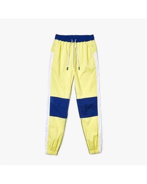 Lacoste Colourblock Tracksuit Style Trousers - Yellow