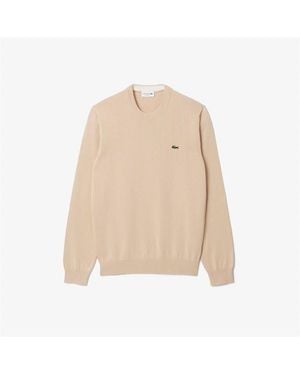 Lacoste Knitted Jumper - Natural