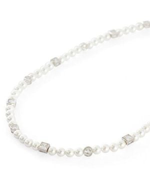 Serge Denimes Pearl Necklace - White