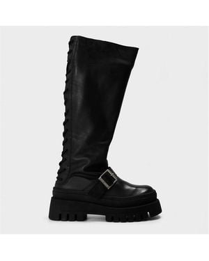 Steve Madden Knee High Boots - Black