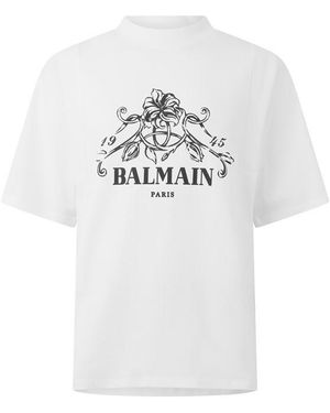 Balmain Vine Tee Sn64 - Grey